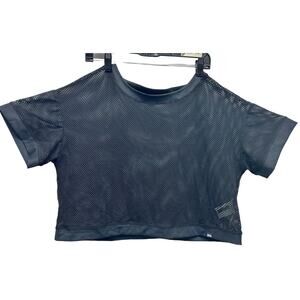 Yvette Women's Mesh Free-Cut Tank Top Black 8, MSRP‎ $35 NWT Sz:12